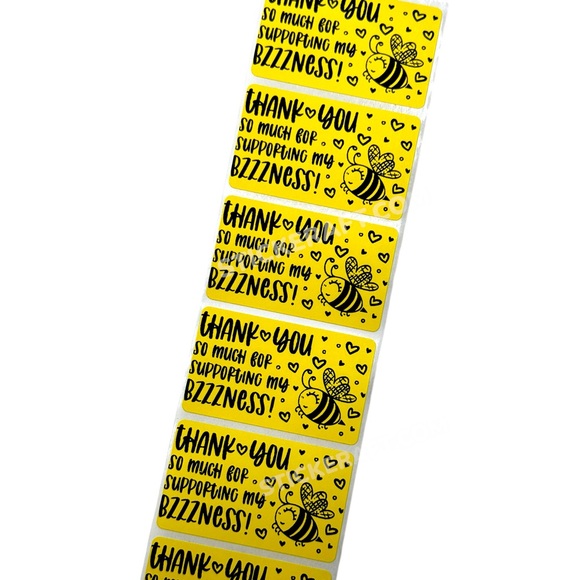 Thank you so much for supporting my business | Thank You Stickers for Packaging - Picture 4 of 5